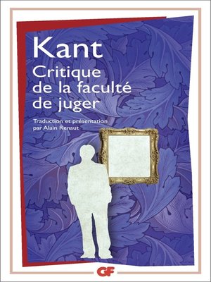 cover image of Critique de la faculté de juger